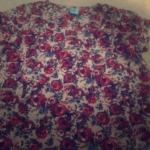 Floral silky blouse 👚